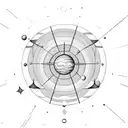 solar system tattoo design idea