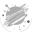 solar system tattoo design idea