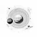 solar system tattoo design idea