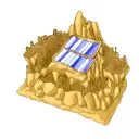 gold mining tattoo design idea