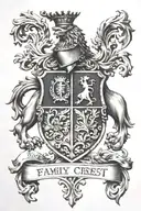 family crest tattoo design idea
