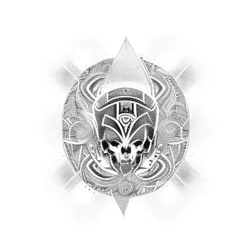 neo tribal  tattoo design idea