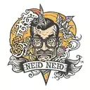 nerd tattoo design idea