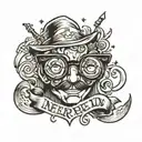 nerd tattoo design idea