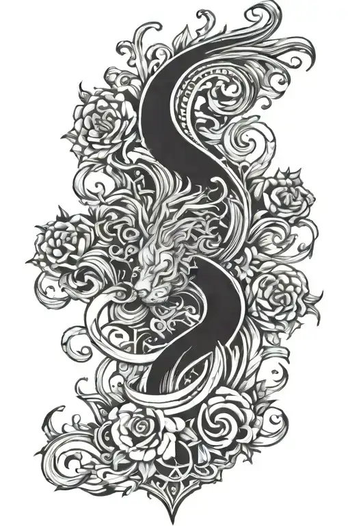 pride sin tattoo design idea