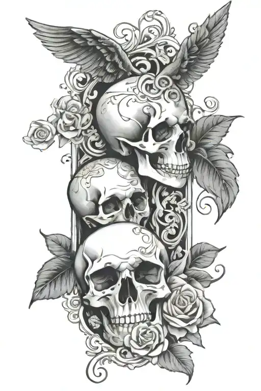 iracus and memento mori memento vive tattoo design idea