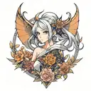 Collarbone tattoo design idea