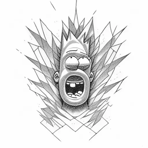 bart Simpson  tattoo design idea