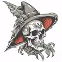 create a sleve tattoo which contains willie g skull logo witch are attached, and with also cotains western stryle dragon tattoo design idea