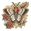 moth tattoo design idea