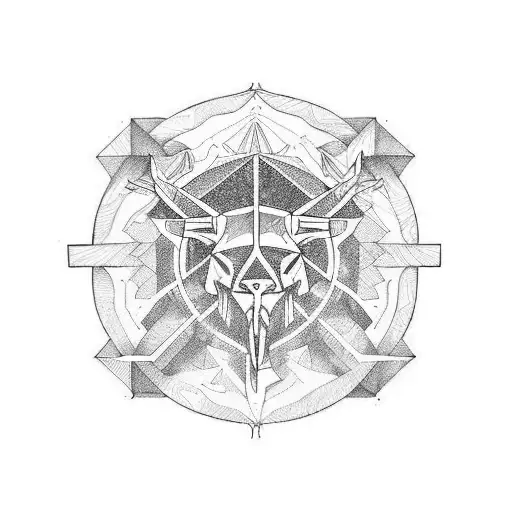 Virtues of stoicism tattoo design idea