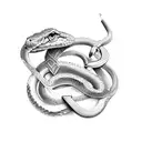 snakes with wrenches crossed with angle wings tattoo design idea