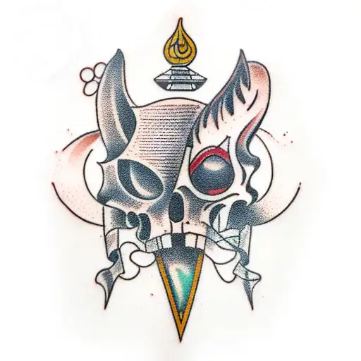 phone de ouvido tattoo design idea