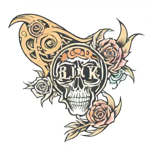 blink 182 logo tattoo design idea