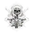 army ranger skeleton  tattoo design idea