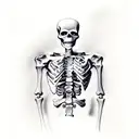 army ranger skeleton  tattoo design idea