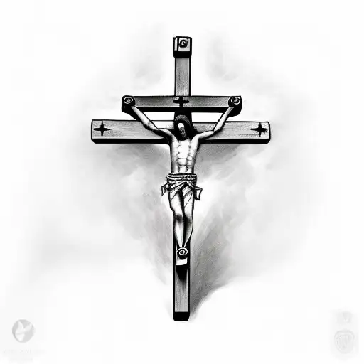 crucifixion tattoo design idea