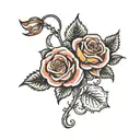 999 with rose tattoo design idea