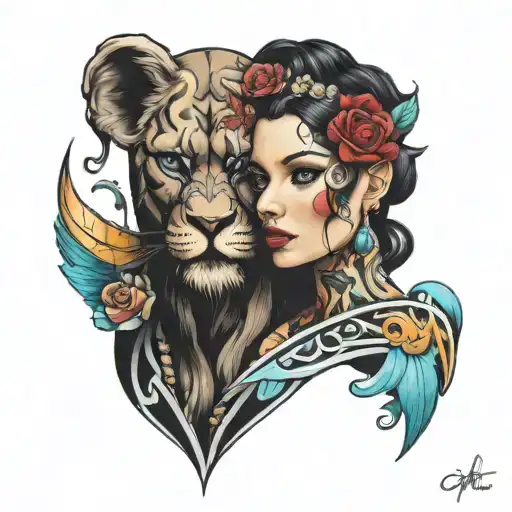 leon and opal   tattoo design idea