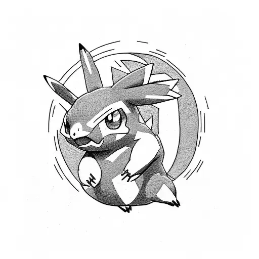 Pokemon  weed tattoo design idea