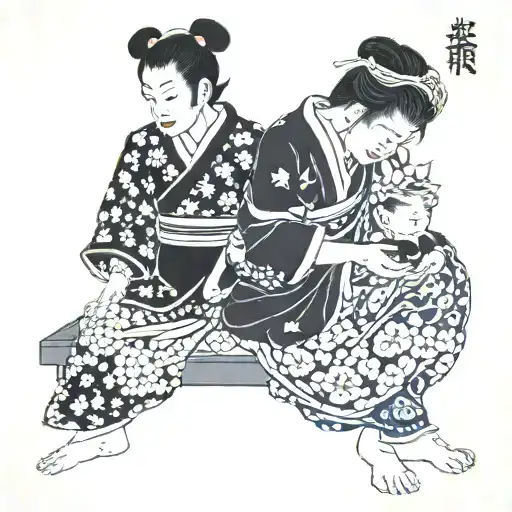  quite a hard life at that time, entering into a second marriage with a wife who turned out to be an illegitimate child, tattoo design idea