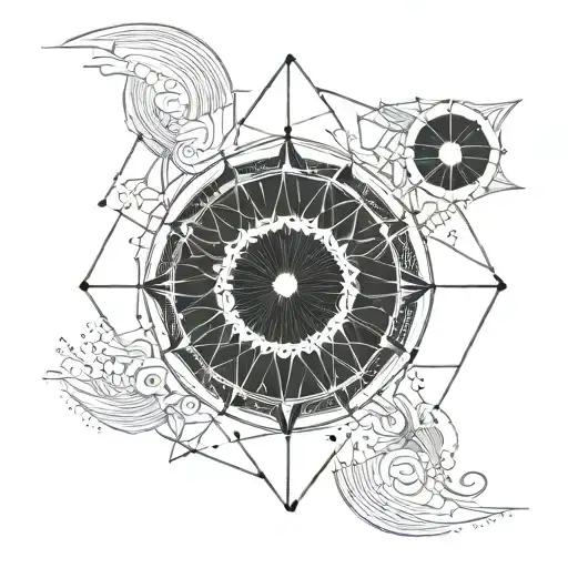 solar eclipse tattoo design idea