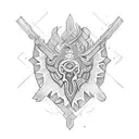 Philippine tribal sternum  tattoo design idea