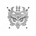 Philippine tribal sternum  tattoo design idea