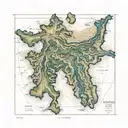 são Jorge island from azores topographic map tattoo design idea