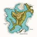 são Jorge island from azores topographic map tattoo design idea