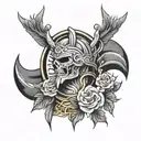 gods soldier tattoo design idea