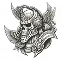 gods soldier tattoo design idea