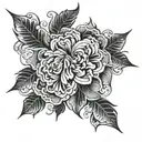 strip forming tattoo design idea