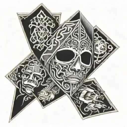 south auckland prison hood cages cards money   tattoo design idea