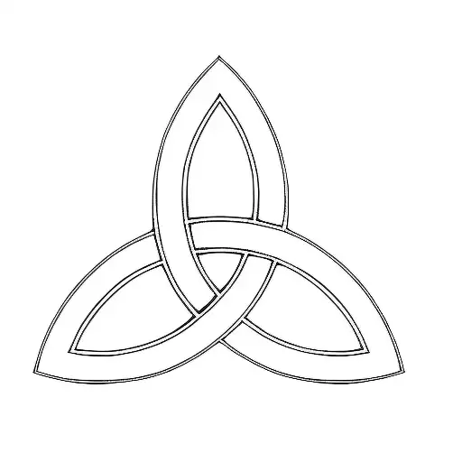 a celtic trinity symbol tattoo design idea