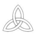 a celtic trinity symbol tattoo design idea
