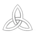 a celtic trinity symbol tattoo design idea