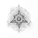 ajna chakra tattoo design idea