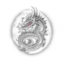 Celestial dragon tattoo design idea