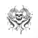 love kills slowly, forever my or death do us apart Rebecca tattoo design idea
