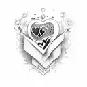 love kills slowly, forever my or death do us apart Rebecca tattoo design idea