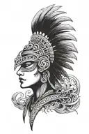 kukulkan feathered head tattoo design idea