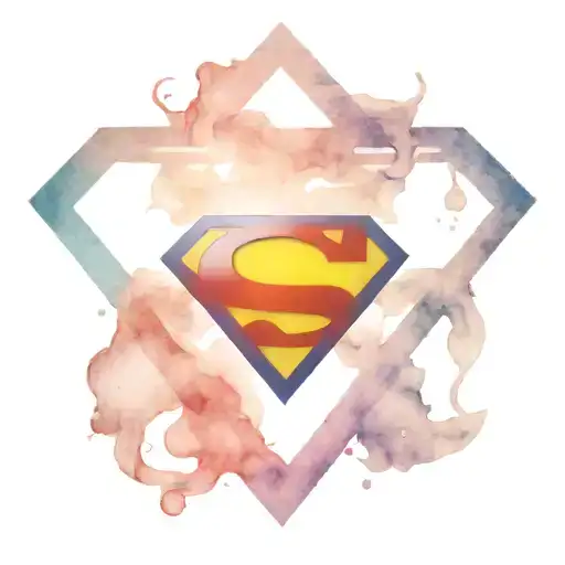Superman symbol tattoo design idea