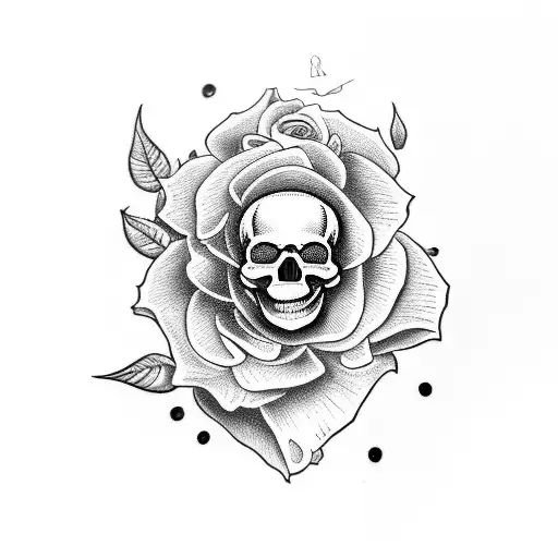 feminine full arm sleeve, skull, roses, mandala, smoke, butterfly tattoo design idea