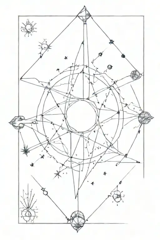 Integrate stoic philosophy principles with celestial imagery for a thought-provoking tattoo idea tattoo design idea