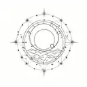 Integrate stoic philosophy principles with celestial imagery for a thought-provoking tattoo idea tattoo design idea