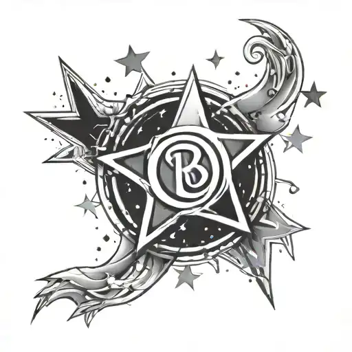 blink 182 to the stars forming the shape tattoo design idea