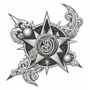 blink 182 to the stars forming the shape tattoo design idea