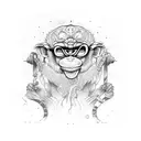 3 wise monkeys tattoo design idea