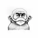 3 wise monkeys tattoo design idea